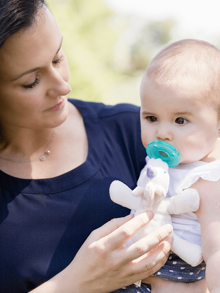 WubbaNub - Baby Unicorn Dummy with Toy - Stylemykid.com