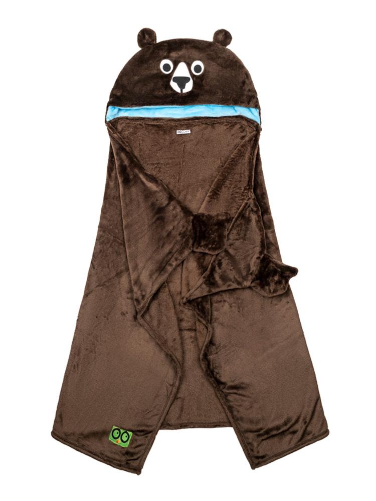 Zoocchini - Kids Large Wearable Hooded Blanket - Brown Bear - 3 years up - Stylemykid.com