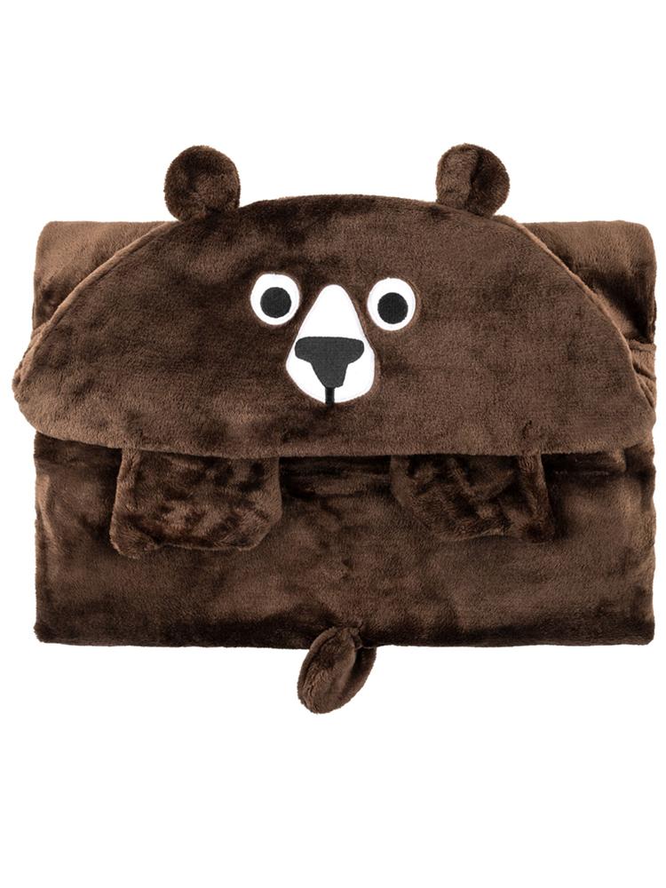 Zoocchini - Kids Large Wearable Hooded Blanket - Brown Bear - 3 years up - Stylemykid.com