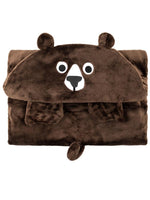 Zoocchini - Kids Large Wearable Hooded Blanket - Brown Bear - 3 years up - Stylemykid.com