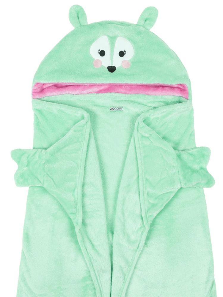 Zoocchini - Kids Large Wearable Hooded Blanket - Green Fawn - Age 3+ - Stylemykid.com