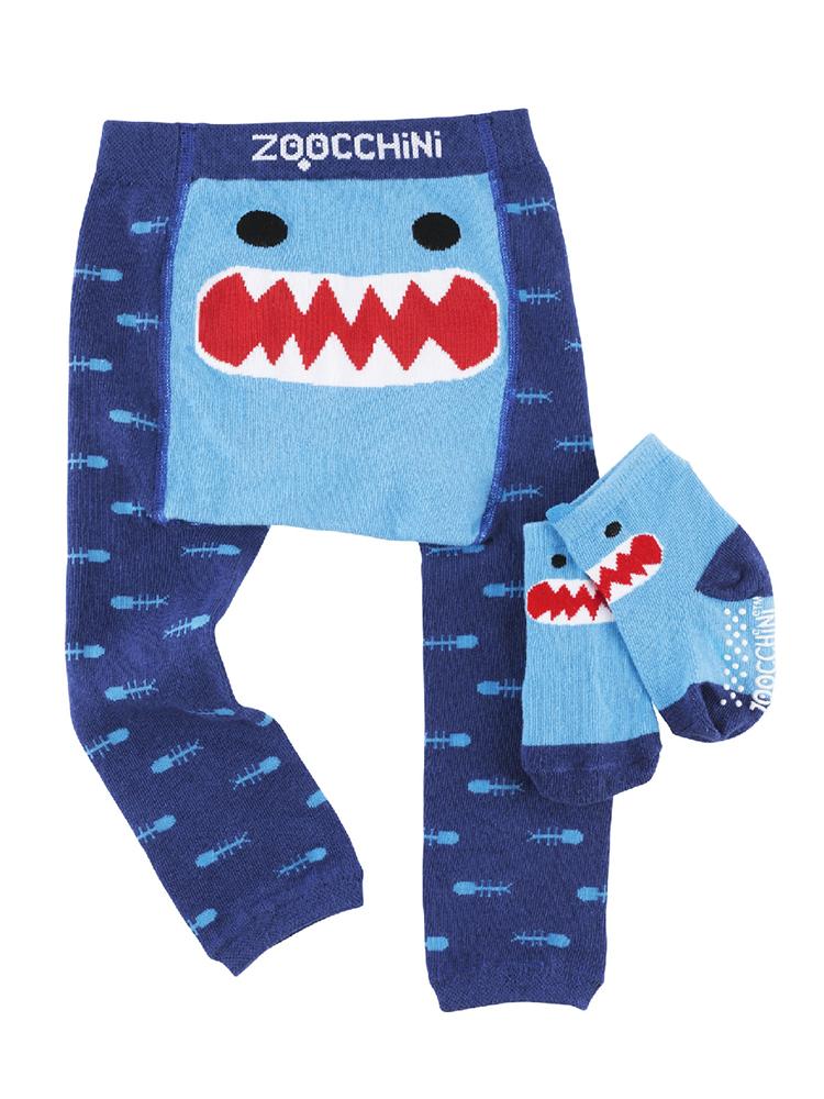 Zoocchini - Kids Knit Mittens - Sherman The Shark - Stylemykid.com