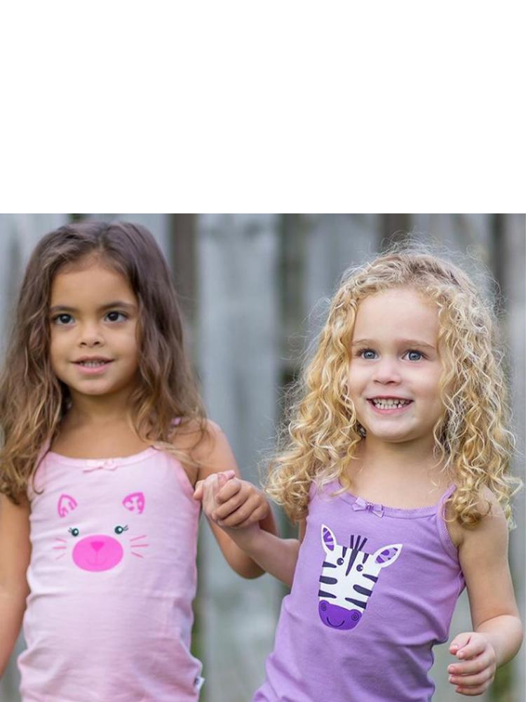 Zoocchini - Girls Organic Cami Organic Underwear Set - Ziggy the Zebra/Lavender 2 to 6 Y - Stylemykid.com