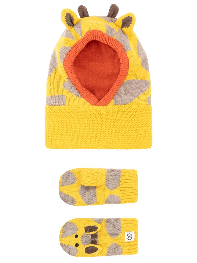 Zoocchini - Baby & Toddler Knitted Balaclava Hat - Jamie the Giraffe - 6 to 24 months - Stylemykid.com