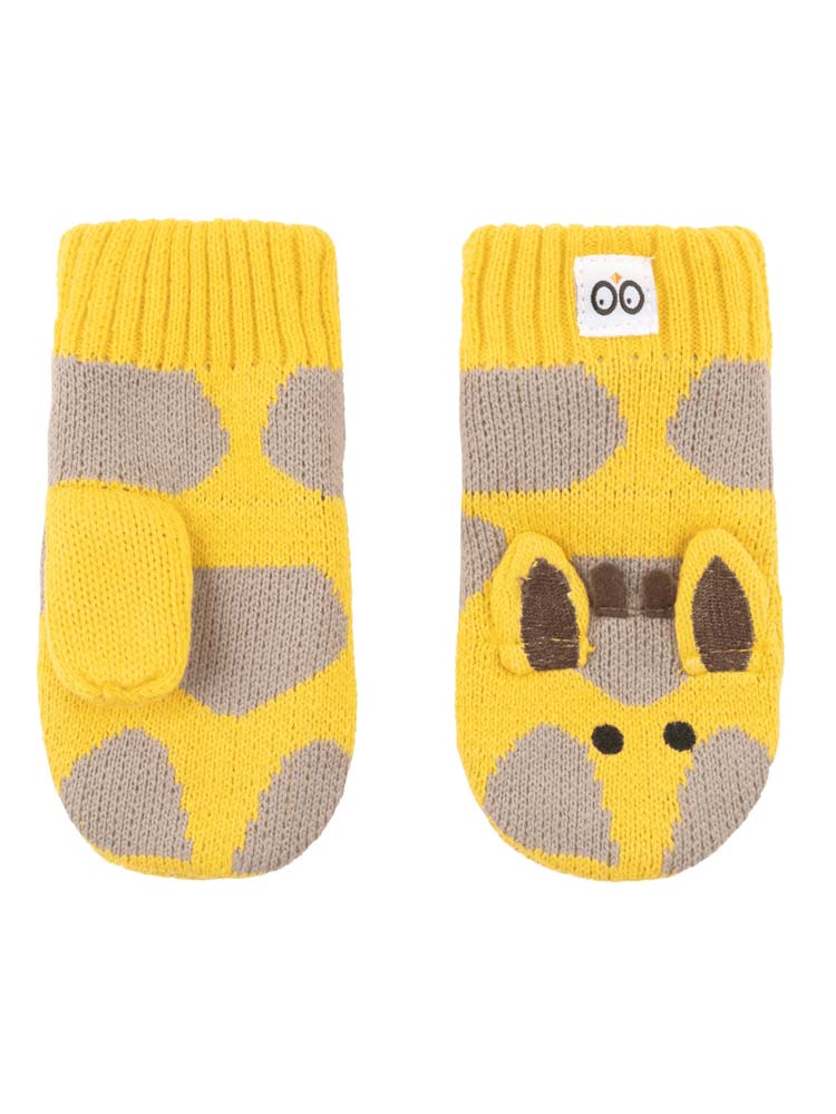 Zoocchini - Baby and Kids Knit Mittens - Jamie the Giraffe - 6-24Months - Stylemykid.com