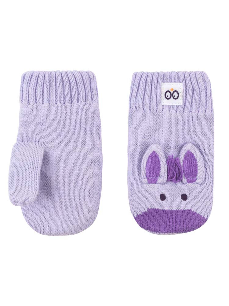 Zoocchini - Baby and Kids Knit Mittens - Ziggy the Zebra - 6-24Months - Stylemykid.com