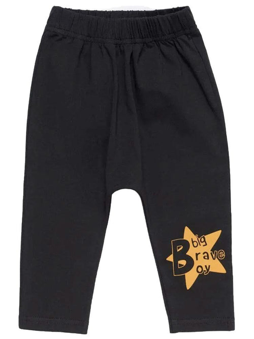 Artie - Big Brave Boy Baby and Boy Black Legging Bottoms - Stylemykid.com