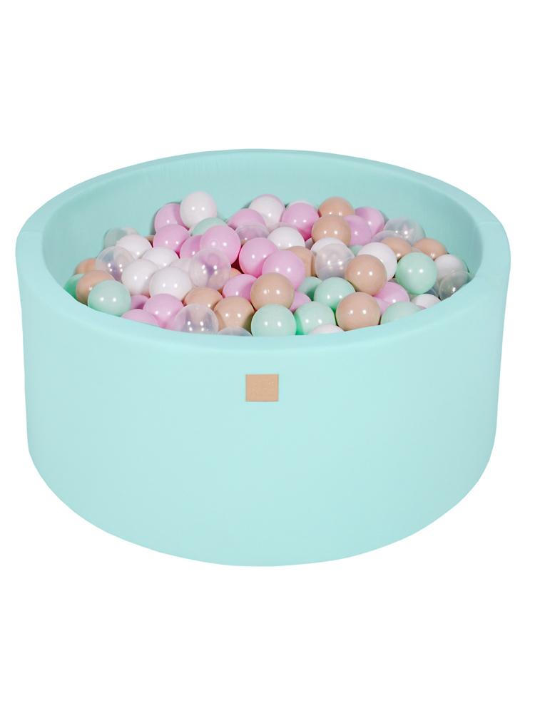 MeowBaby - Cupcake - Luxury Round Ball Pit Set with 250 Balls - Kids Ball Pool - 90cm Diameter (UK and Europe Only) - Stylemykid.com