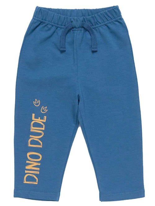 Artie - Dino Dude Blue Baby and Boy French Terry Joggers - Stylemykid.com