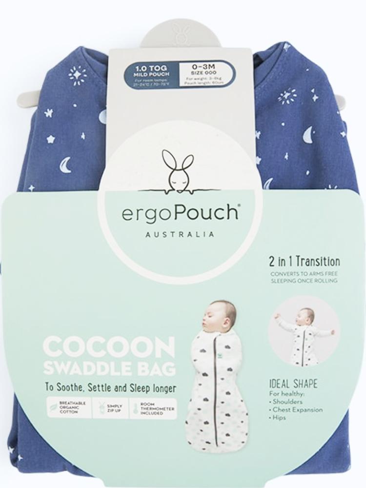 Cocoon Swaddle Bag 1.0 Tog For Baby By ergoPouch Night Sky