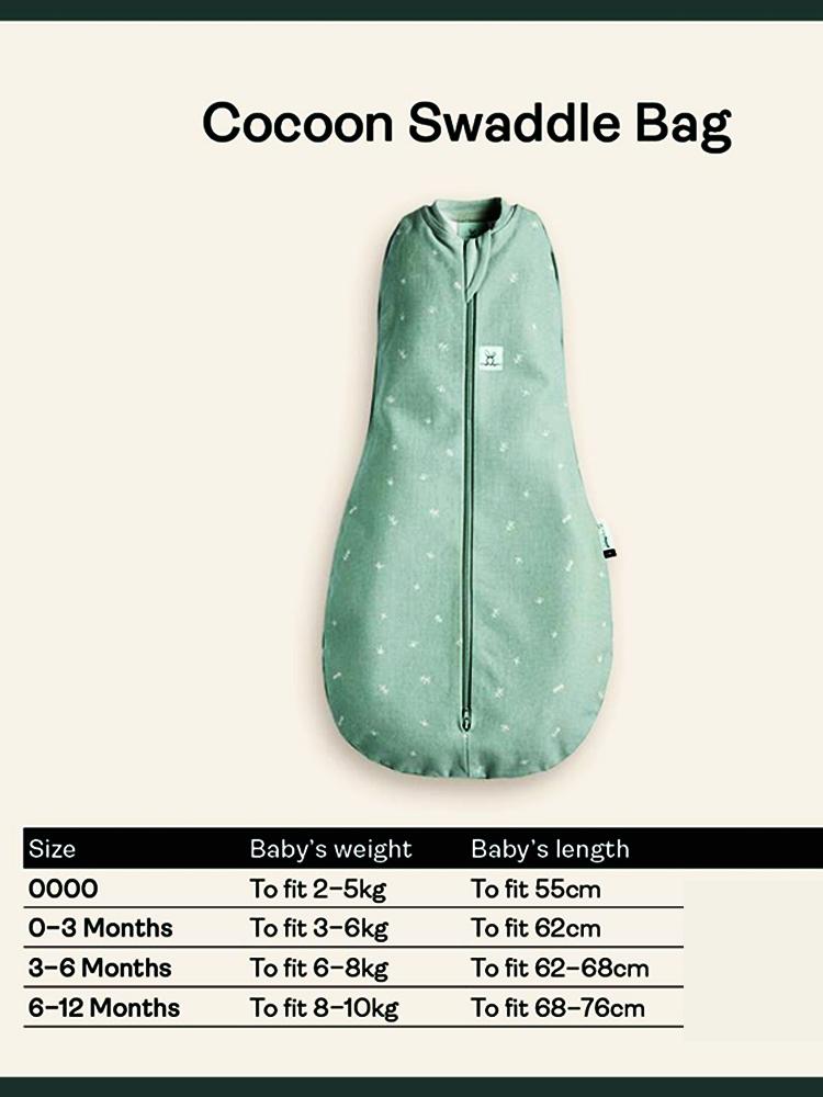 Cocoon Swaddle Bag 0.2 Tog For Baby By ergoPouch Grey Marle
