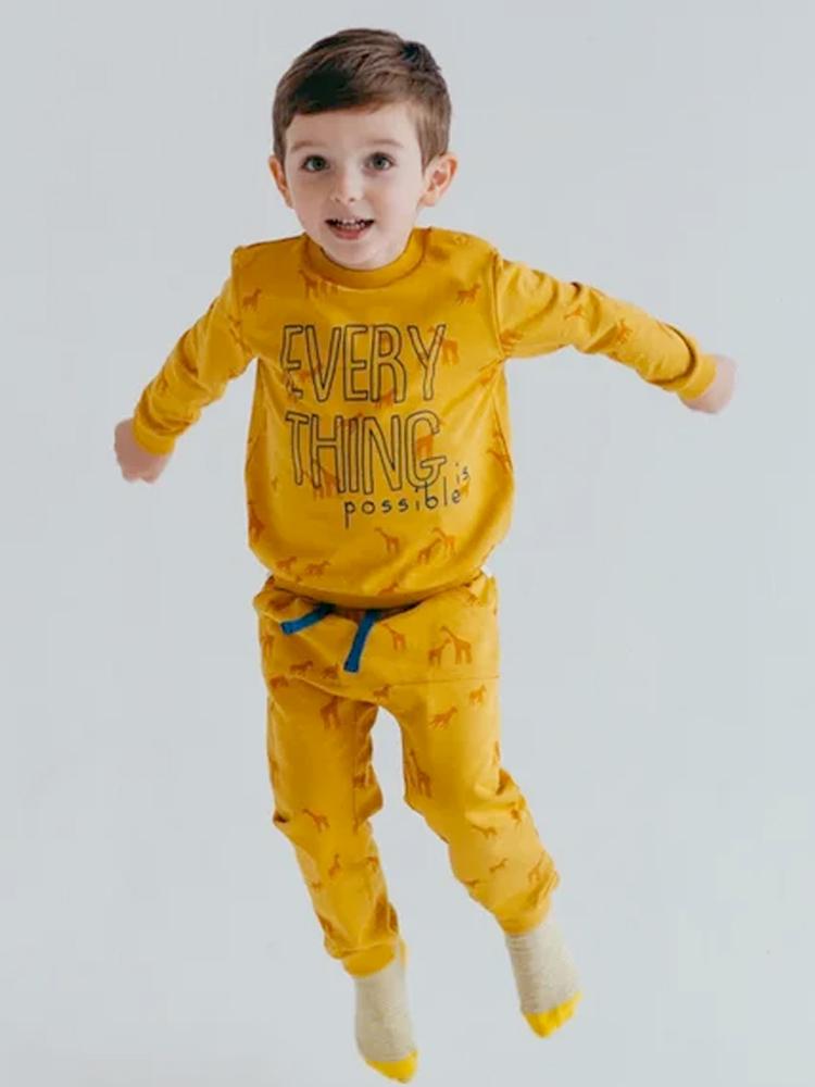 Artie - Everything is Possible Mustard Sweatshirt - Stylemykid.com