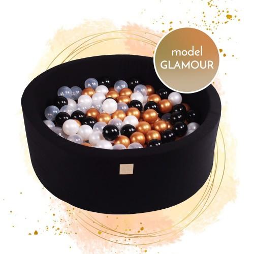 MeowBaby - Glamour - Luxury Round Ball Pit Set with 250 Balls - Kids Ball Pool - 90cm Diameter (UK and Europe Only) - Stylemykid.com