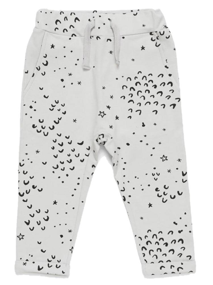 Artie - Grey Dots French Terry Joggers - Stylemykid.com