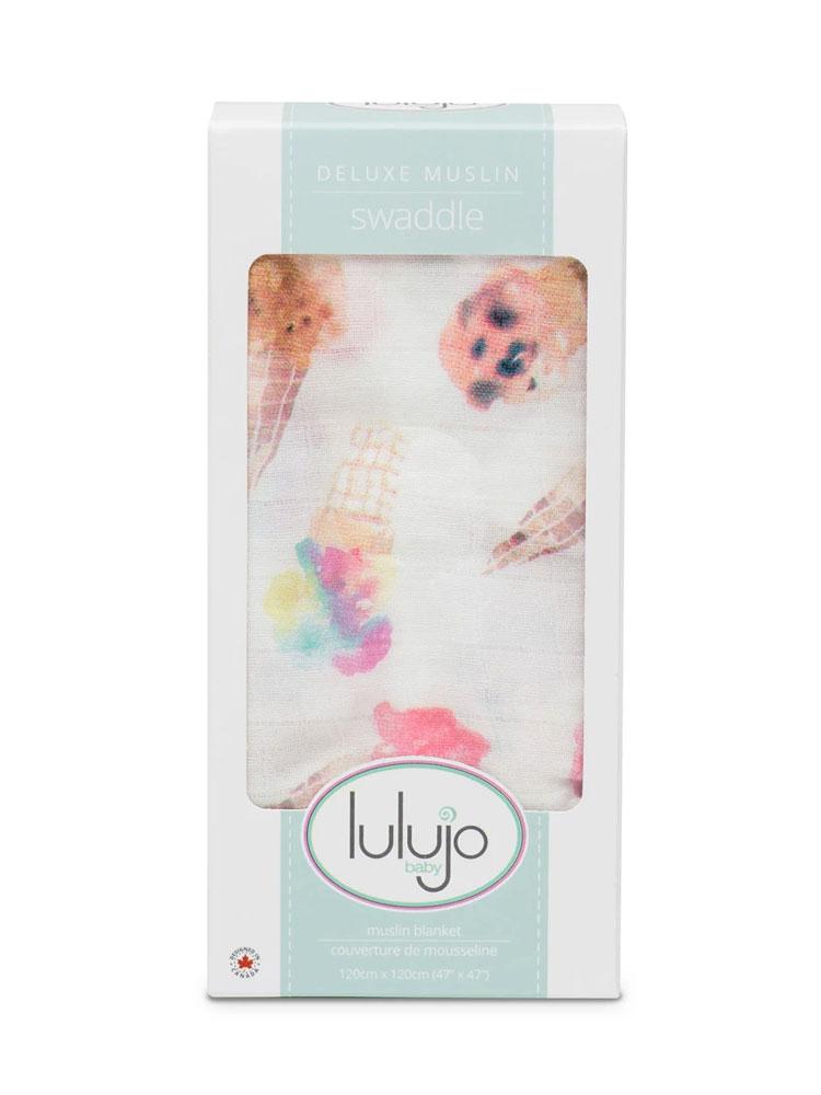 Swaddle Blanket For Baby By Lulujo Ice Cream