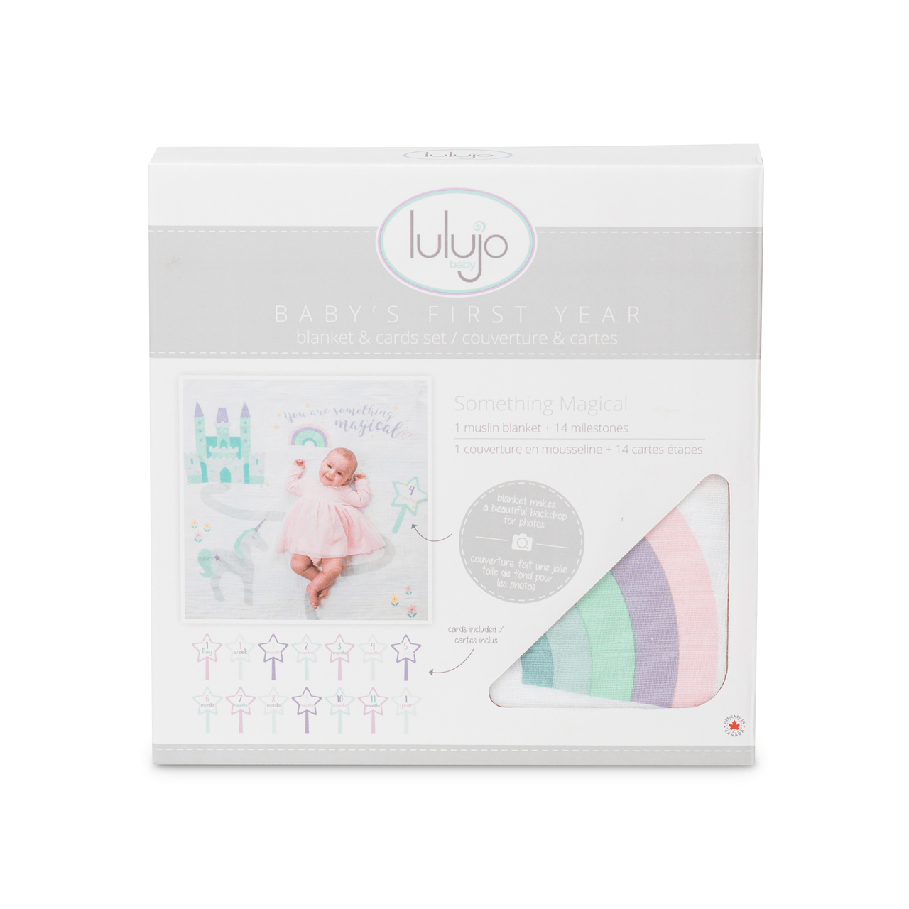 Swaddle And Cards First Year For Baby By Lulujo Something Magical