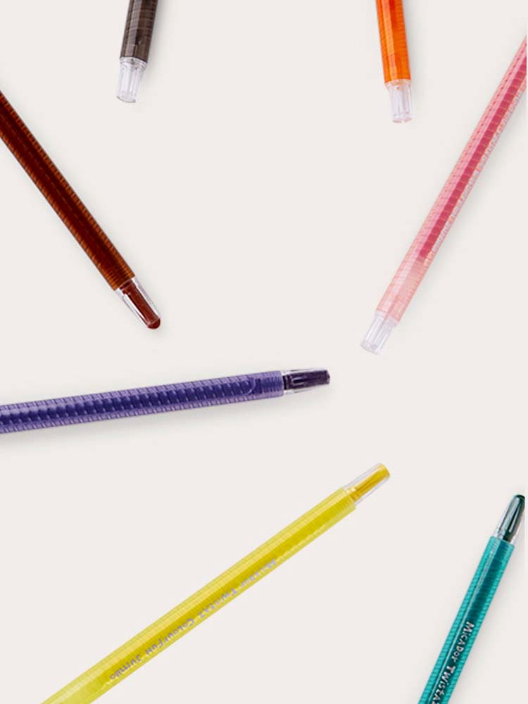Micador jR. - Twistaz Jumbo Twist Crayons - 12 Assorted Colour Pack - Stylemykid.com