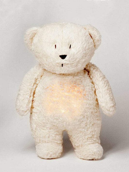 Moonie - Organic Humming Friend Bear Nightlight & Sleeping Aid - POLAR WHITE - Stylemykid.com