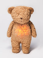 Moonie - Organic Humming Friend Bear Nightlight & Sleeping Aid - CAPPUCCINO - Stylemykid.com