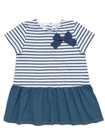 Artie - Blue and White striped Sailor Baby and Girls Dress - Stylemykid.com