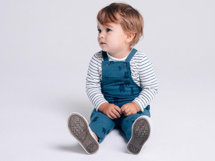 Artie - White & Blue Striped Long Sleeve Top 9-12M and 2-3Y - Stylemykid.com