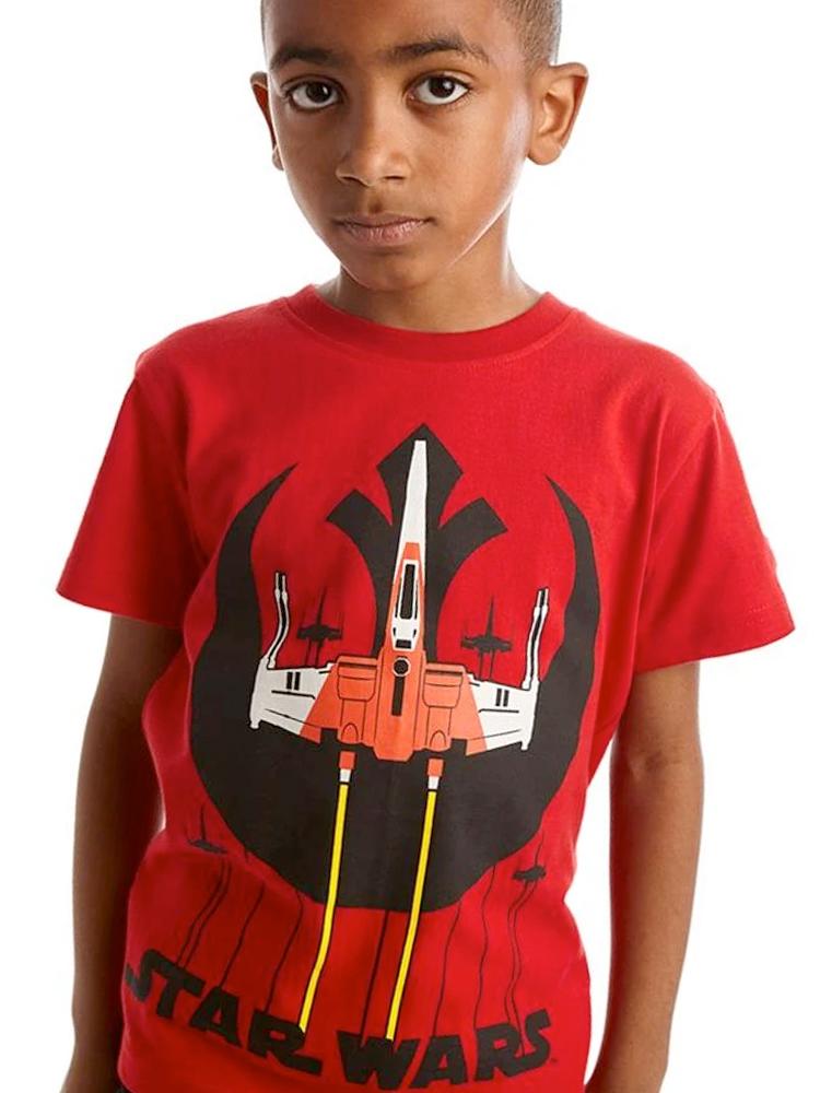 Star Wars Rebel Squadron Red and Black T-Shirt - 3 to 7 years - Stylemykid.com