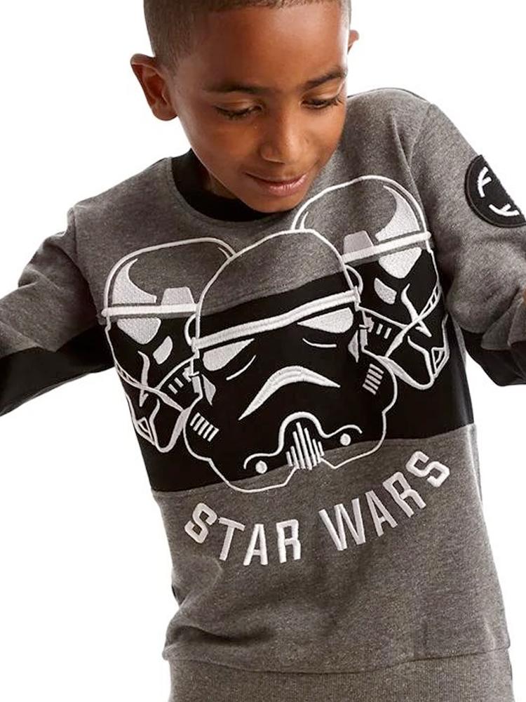 Star Wars Ultimate Stormtrooper Grey, Black and White Sweatshirt - 3 to 7 Years - Stylemykid.com