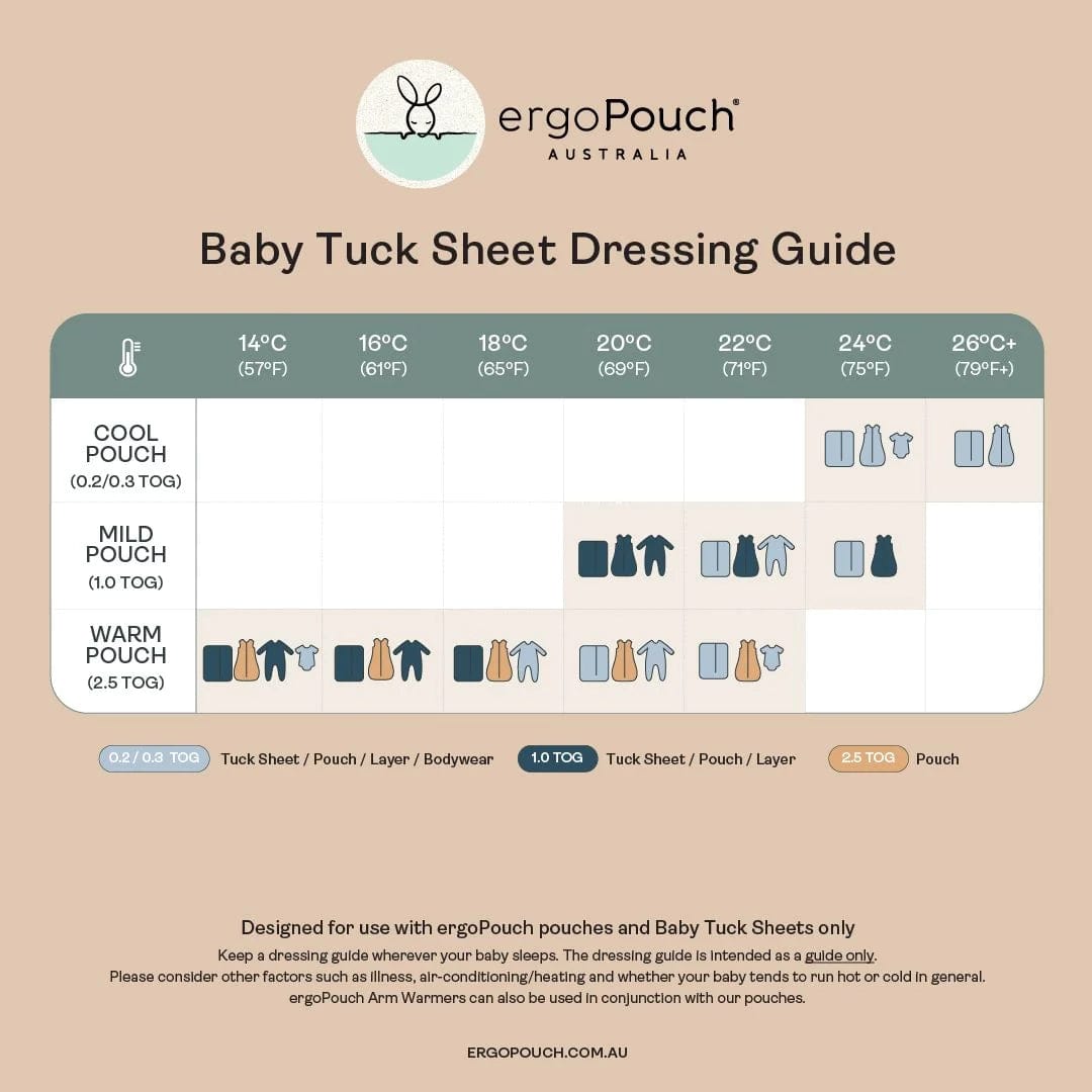 Ergopouch - Crib Tuck Sheet - Wheat - Stylemykid.com