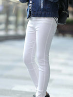Girls White Soft Jean Leggings - 2 to 6 Years - Stylemykid.com